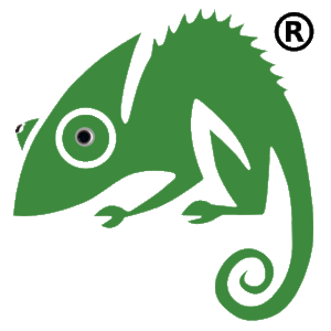 Chameleon Logo Moving Eyes