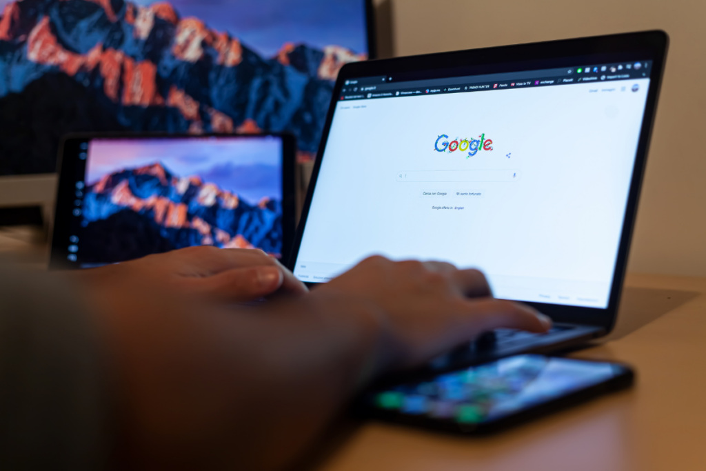 A Google web browser  symbolising Google's Core Update 2025